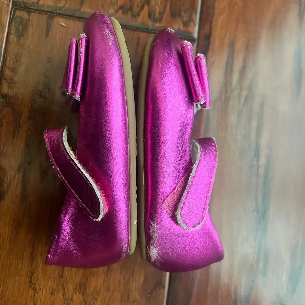 Sweet Kicks Bow MaryJane‎ 5t Pink Metallic Girly